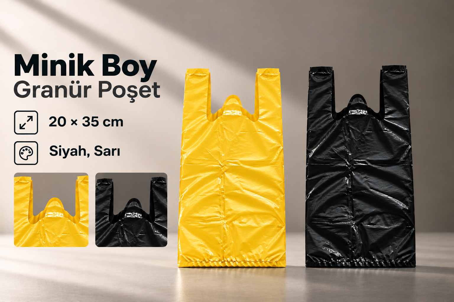 Minik Boy Granür Poşet